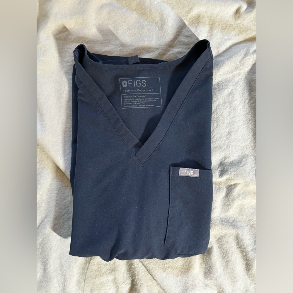 FIGS - Quiet Navy Zamora/Catarina Large scrub set